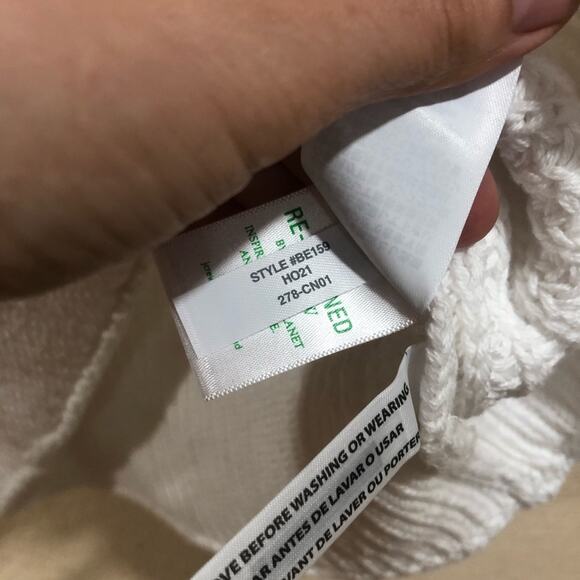 NWT J. Crew Relaxed rollneck™ knit cotton sweater in white XXS - Picture 7 of 11